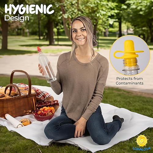 Miniatura 6 de Adaptador de boquilla para botella de agua a prueba de derrames para niños, adaptador de botella de agua para niños pequeños y adultos, tapas de