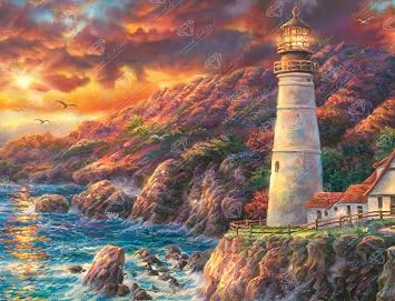 DIAMOND ART CLUB Apex of Fate Diamond Painting Kit, Fun DIY Crafts for Adults, Square Diamond Art Canvas by Chuck Pinson, 15.8 x 12.1 (40.1 cm x 30.6 cm)
