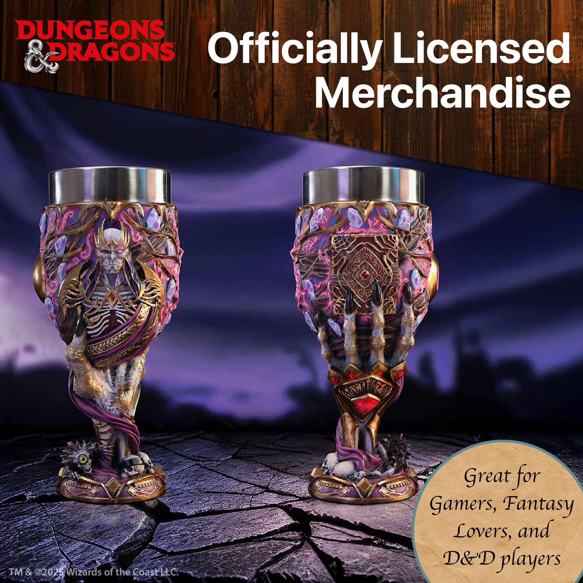 Nemesis Now Dungeons & Dragons Vecna Calice, tazza da collezione, tema gioco fantasy, decorazione per la casa, intrattenimento