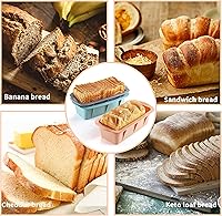 Vista 5 de 3PCS Silicone Bread Loaf Pan, Non-Stick Bread Pans for Baking, Easy Release Loaf Pan, Great for Homemade Bread, Cakes, Brownies, Dishwasher Safe