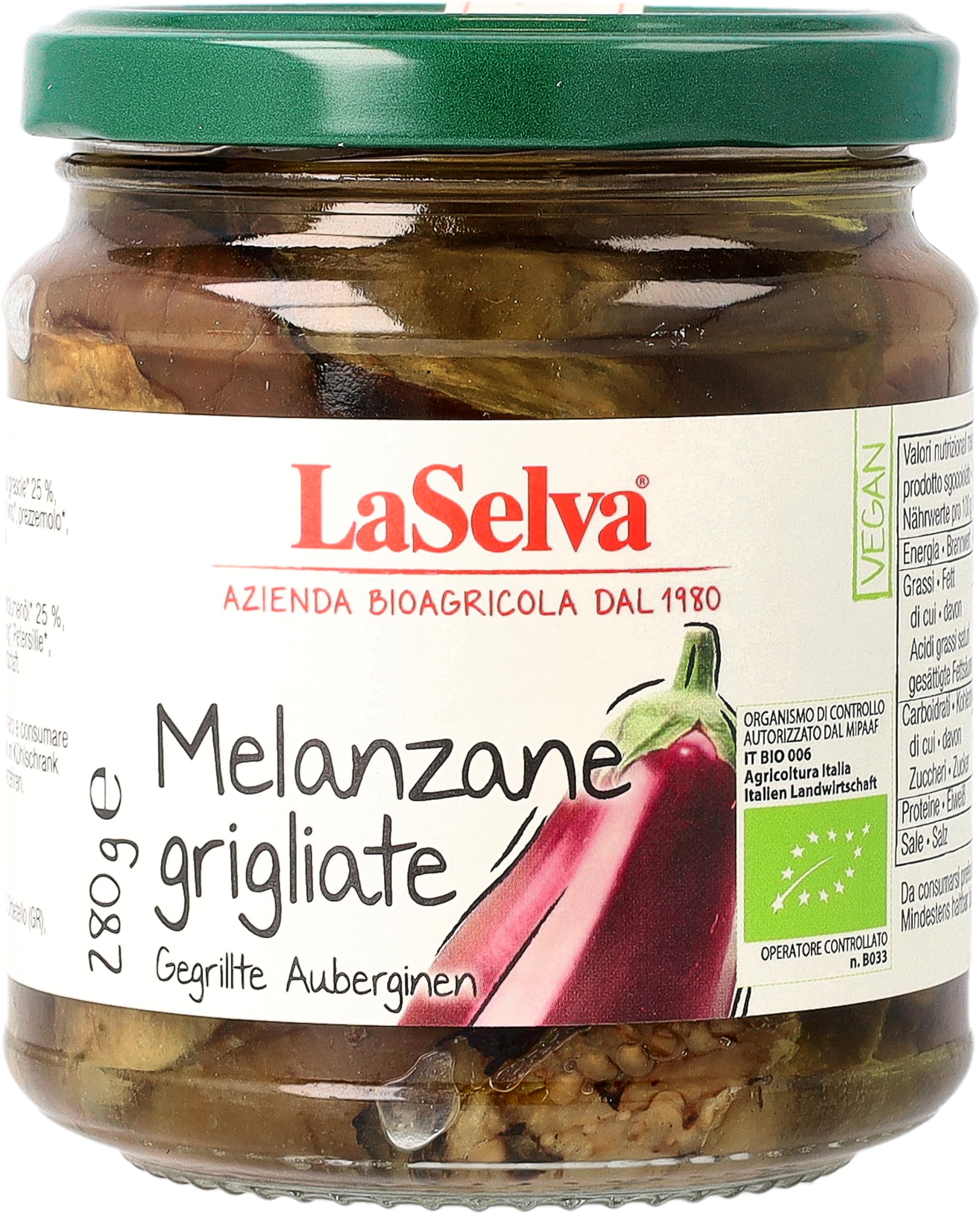 Gegrillte Auberginen in Öl 6 x 280 g