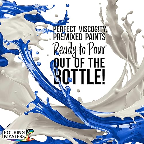 Miniatura 2 de Pouring Masters Lemon Zest Metallic Pearl - acrílico listo para verter pintura  Premium 907 gr (32 onzas) pre-mezclado a base de agua  para lienzo,