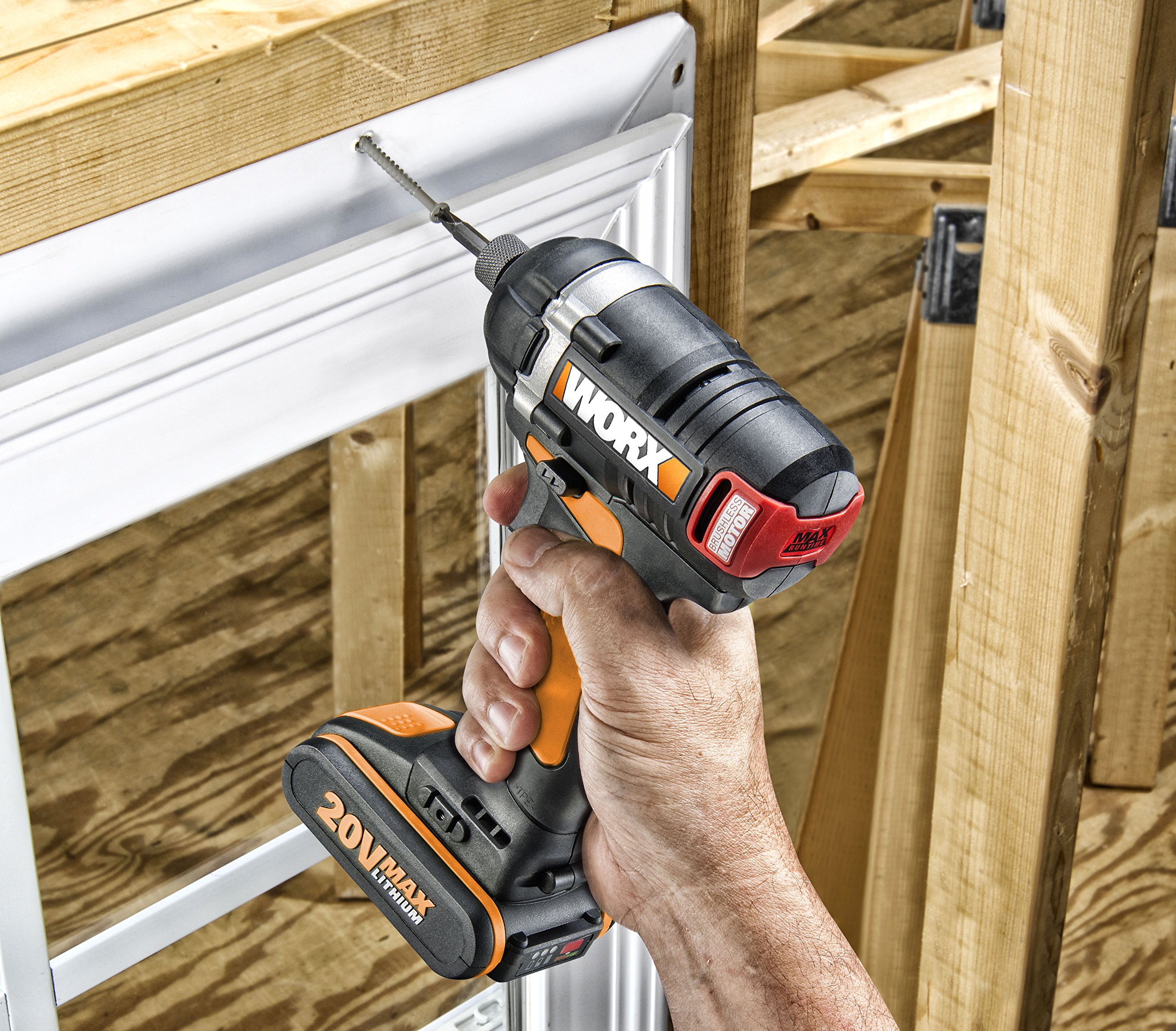 Worx WX292 - Cacciavite impatto 1/4 "- 2 batterie 20v - 2,0 ah - li-ion.