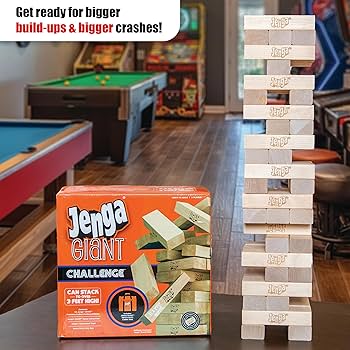 ジェンガ Jenga Amazon.com: Jenga Giant - Hardwood Blocks - Stacks to Over 4