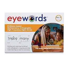 Eyewords - Multisensory-Orthographic High Frequency Phonics Teaching Cards - Flash Sound Mapping - Set #3, Words 101-150