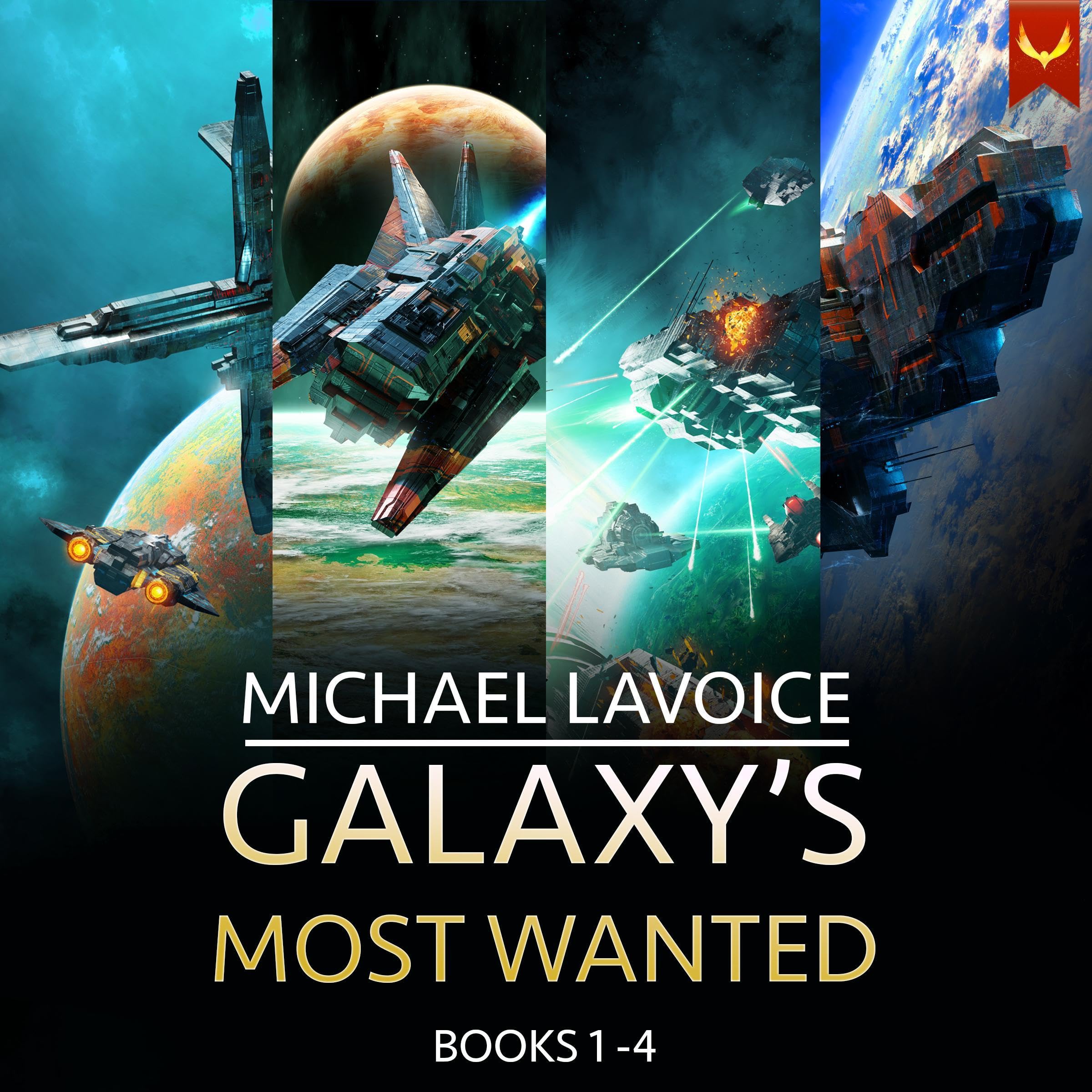 Cover art for Galaxy's Most Wanted, Books 1-4
