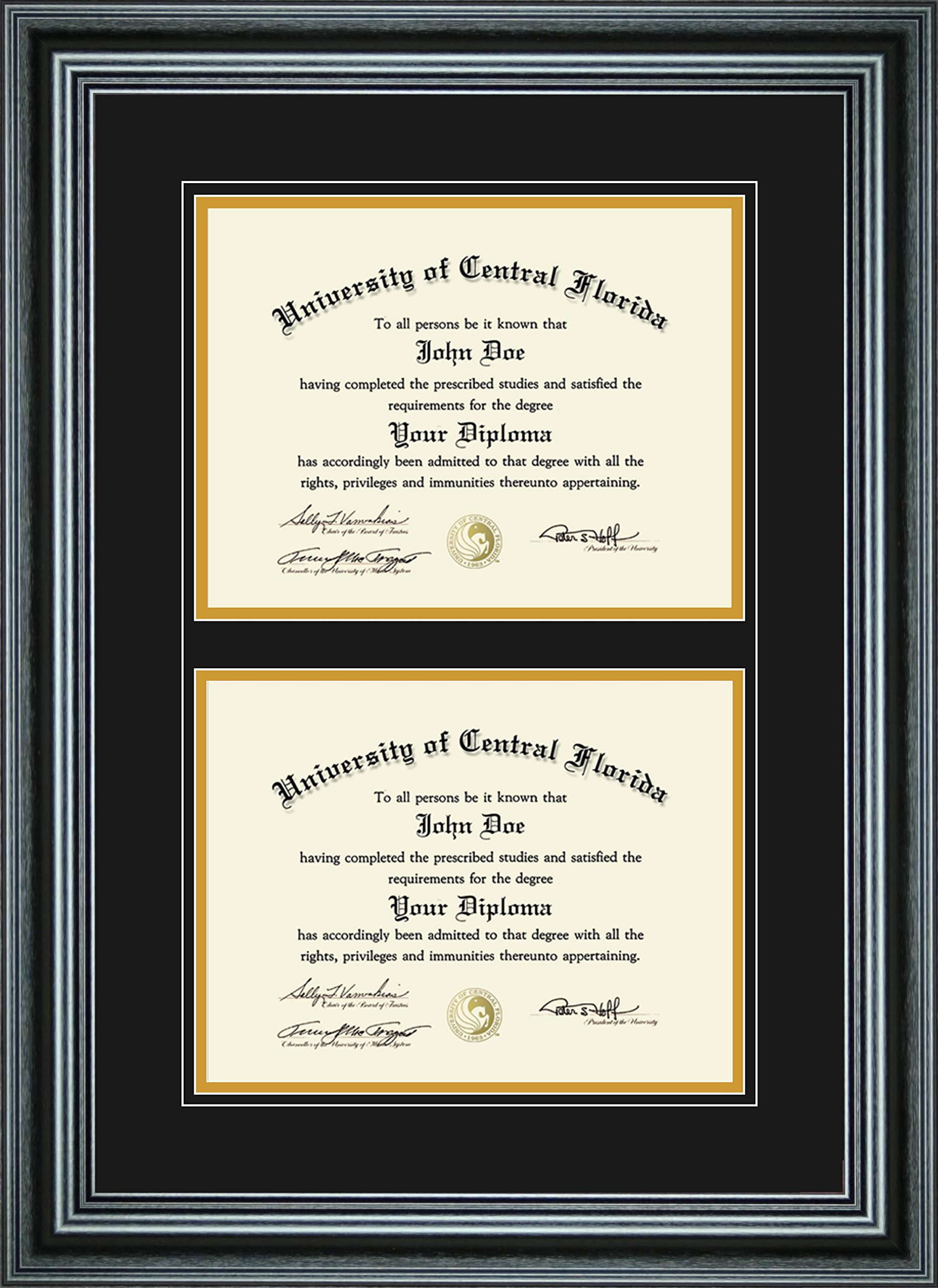 Perfect Cases PCFRM-D4PM 8.5 x 11 in. Double Diploma Frame for Diploma