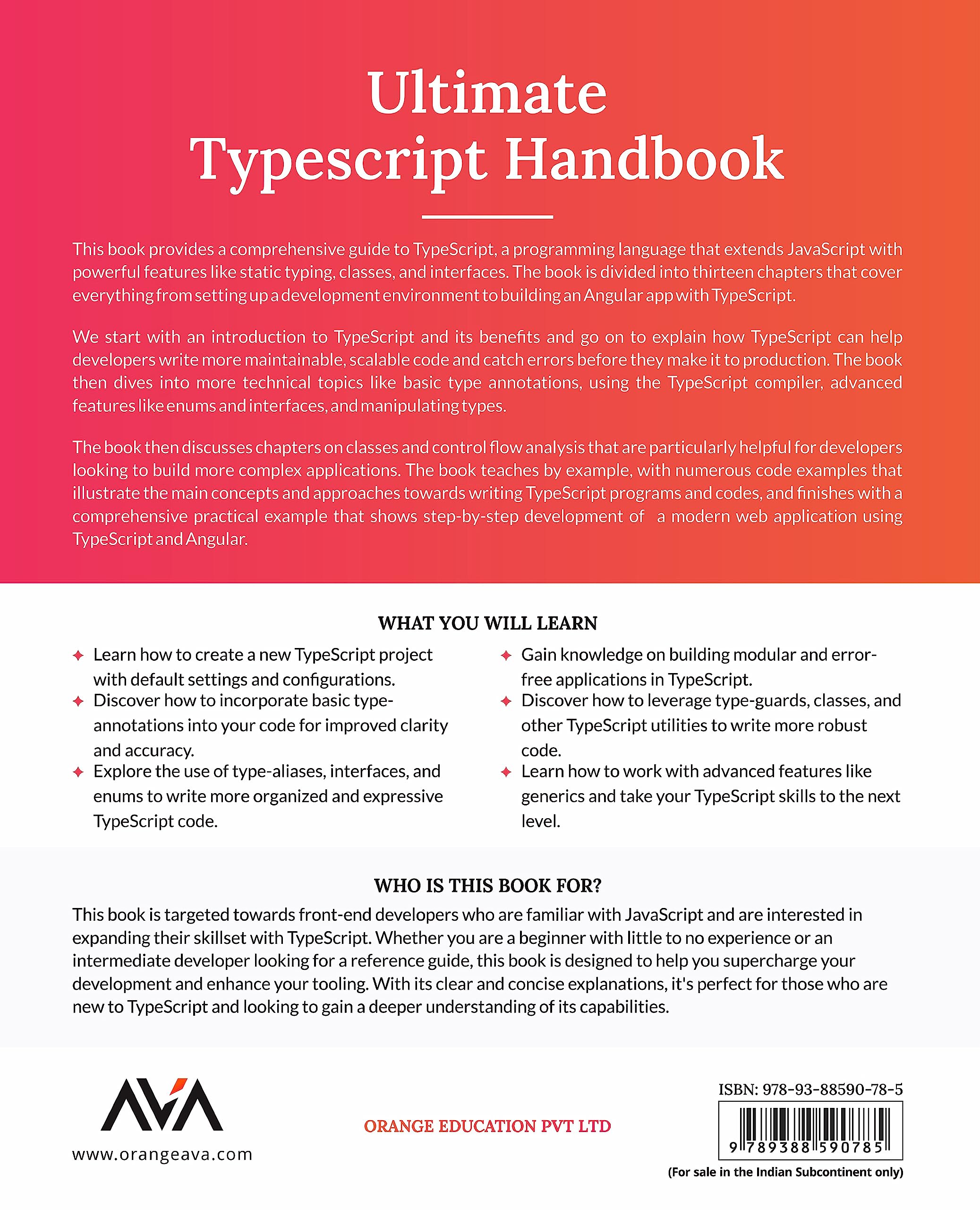 Ultimate Typescript Handbook: Build, scale and maintain Modern Web Applications with Typescript (English Edition) (Full Stack Developer — TypeScript & API Path)