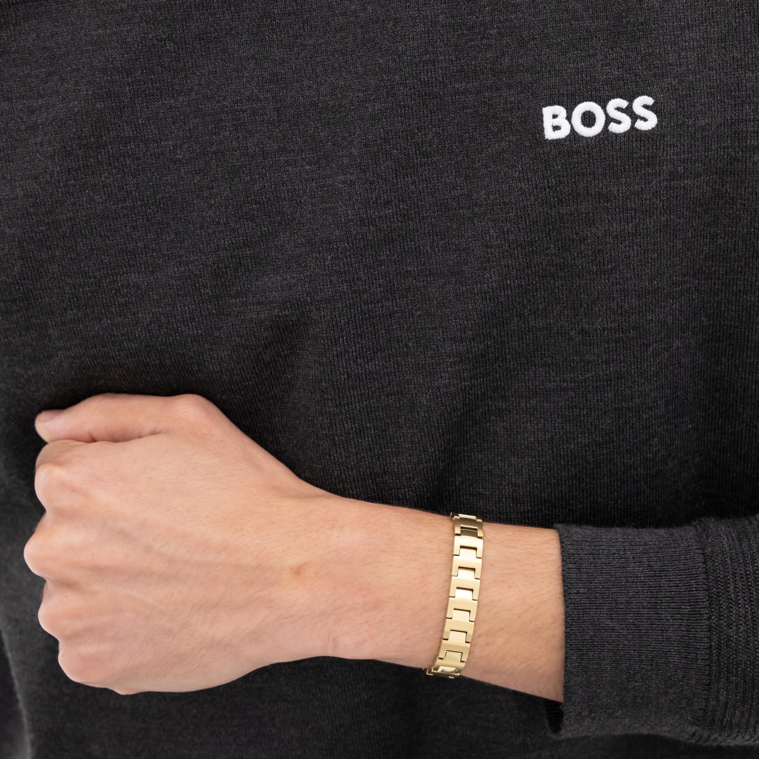 BOSS Biżuteria męska CANDOR BIŻUTERIA Kolekcja Bransoletka z żółtego złota - 1580753