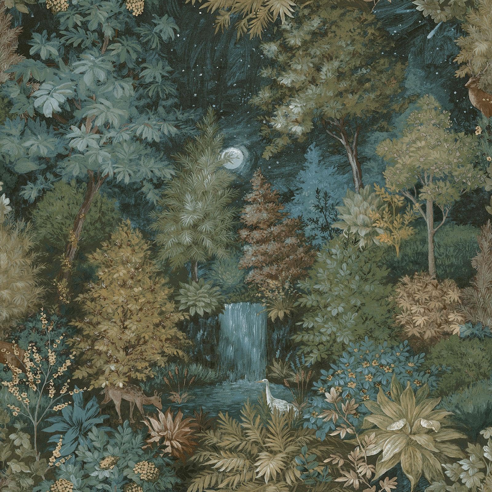 Albany Wallpaper Midnight Woods 14150