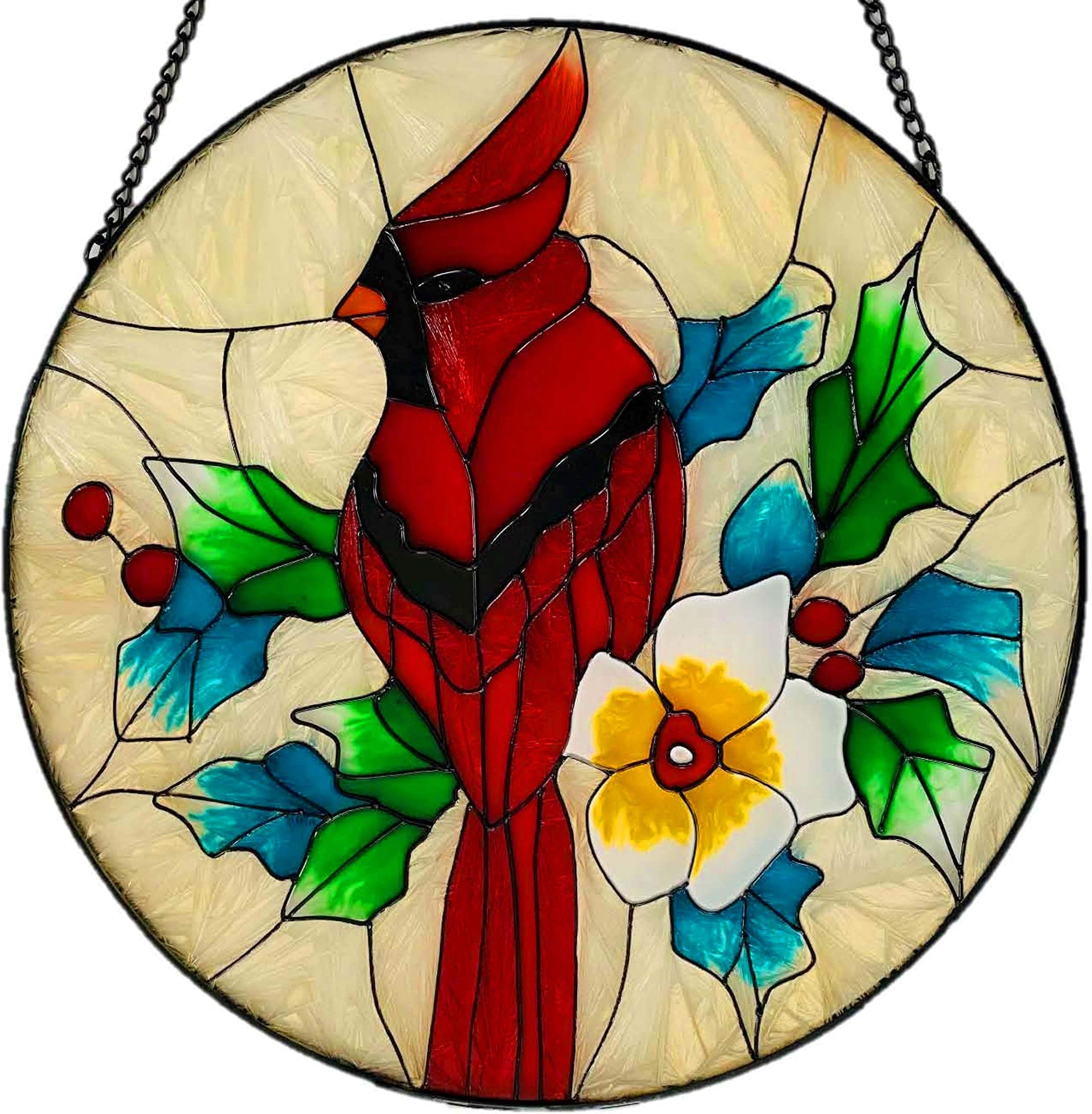 Lio’s Art Stained Glass Window Hangings Large Round 10