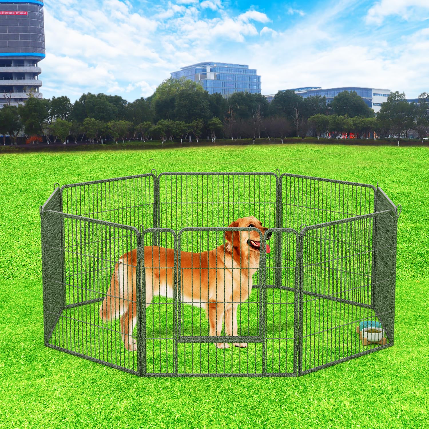 LifeRed】ペットフェンス ペットサークル 10枚セット 高さ68cm 簡単 