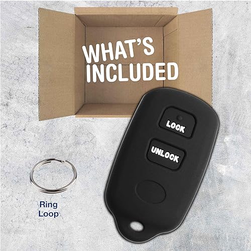 Miniatura 3 de KeyGuardz - Carcasa de goma suave para llave de automóvil sin llave para Toyota Scion Celica Corolla Echo Highlander Yaris