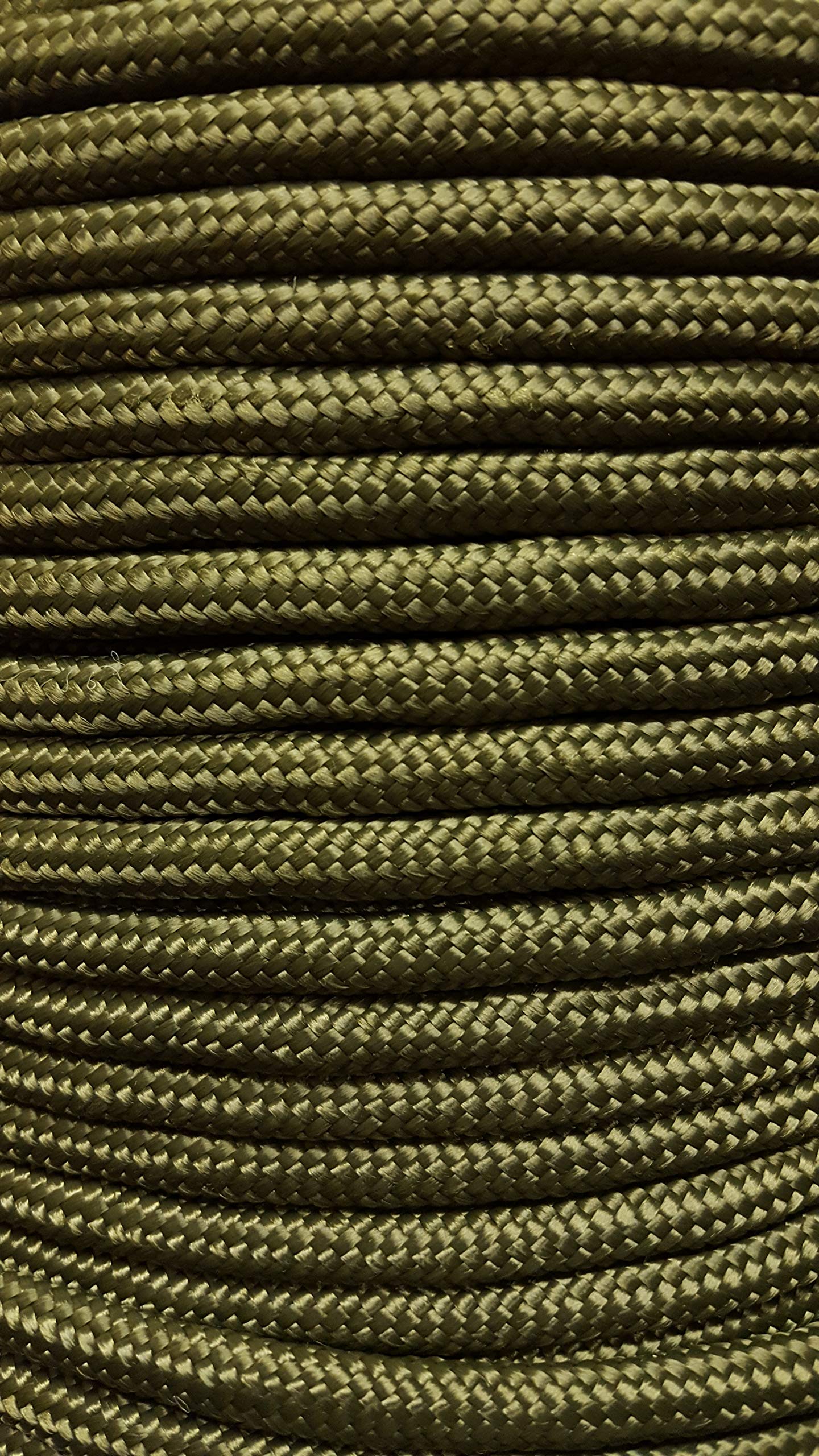 12mm Khaki Strong Double Braided Polypropylene Plaited Poly Rope Cord Yacht Boat Sailing (Length: 20m)