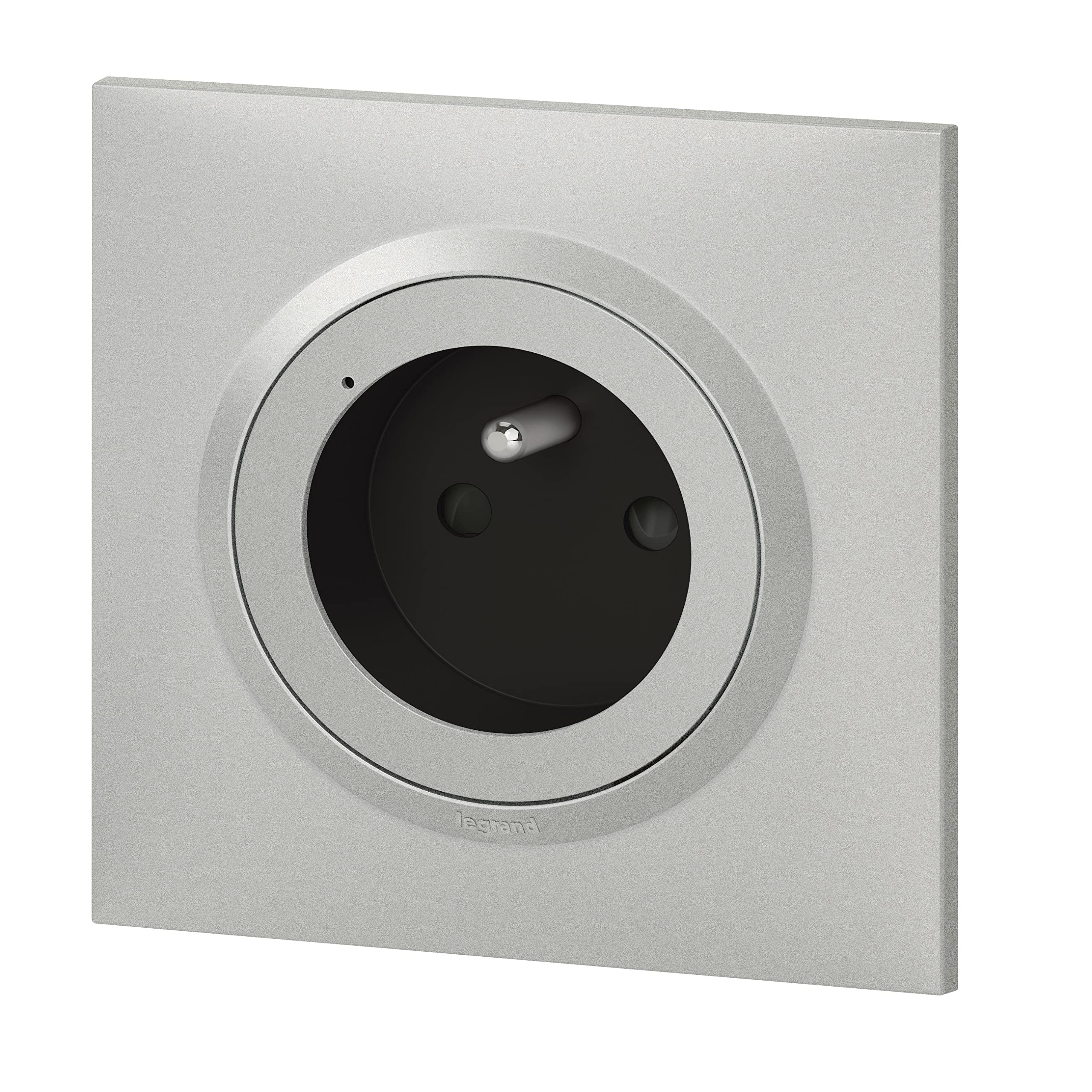 Legrand - Rallonge multiprise rotative avec 4 prises de courant Surface , interrupteur et parafoudre - blanc et gris foncé