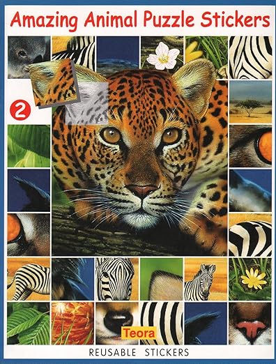 Amazing Animal Puzzle Stickers 2 Amazing Animal Puzzle Stickers 2: Reusable Stickers by Teora USA