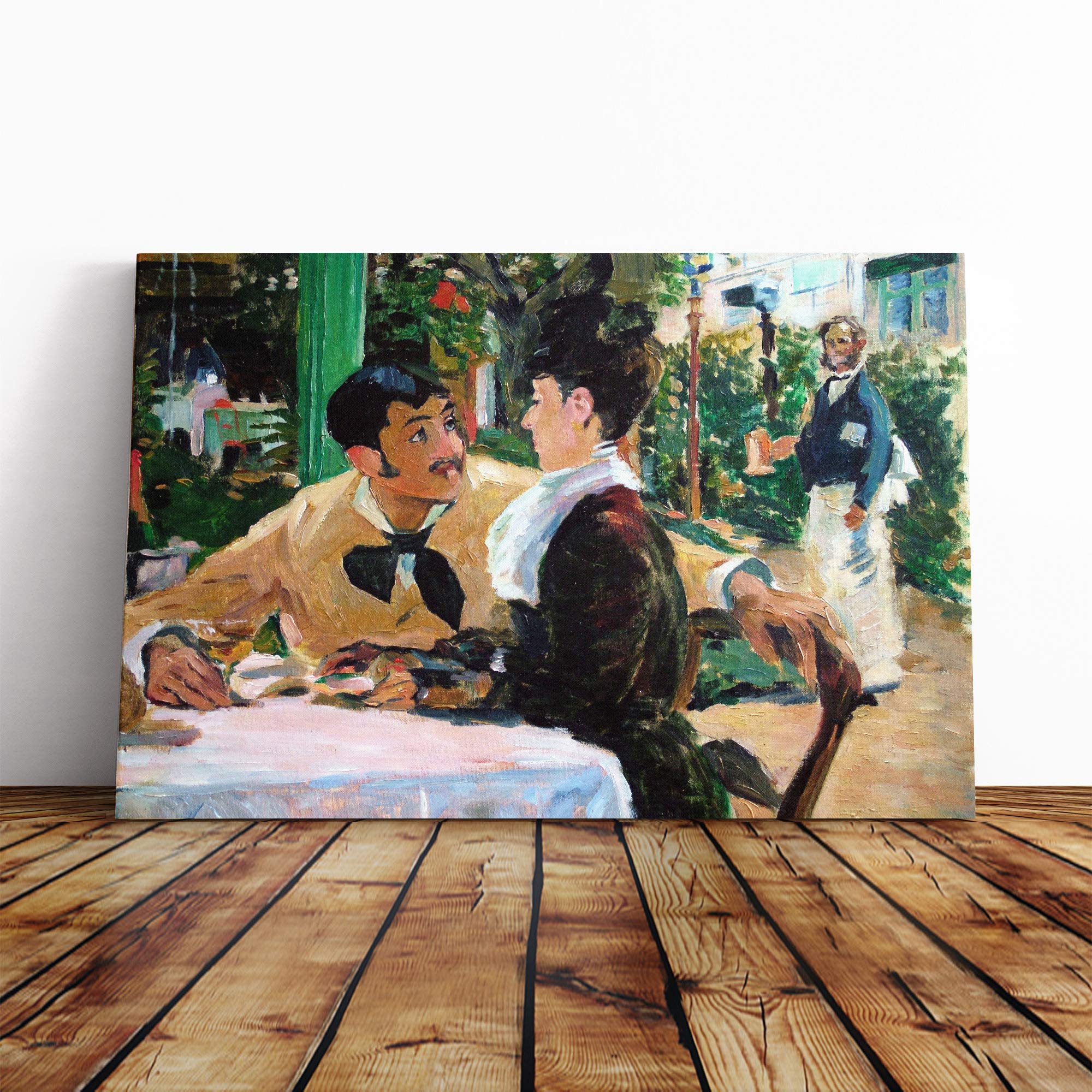 Edouard Manet at Father Lathuille Canvas Print | Gallery Wrapped 30mm Frame Wall Art | 30x20 inches | Ready to Hang | Modern Picture | Living Room Bedroom Lounge Office