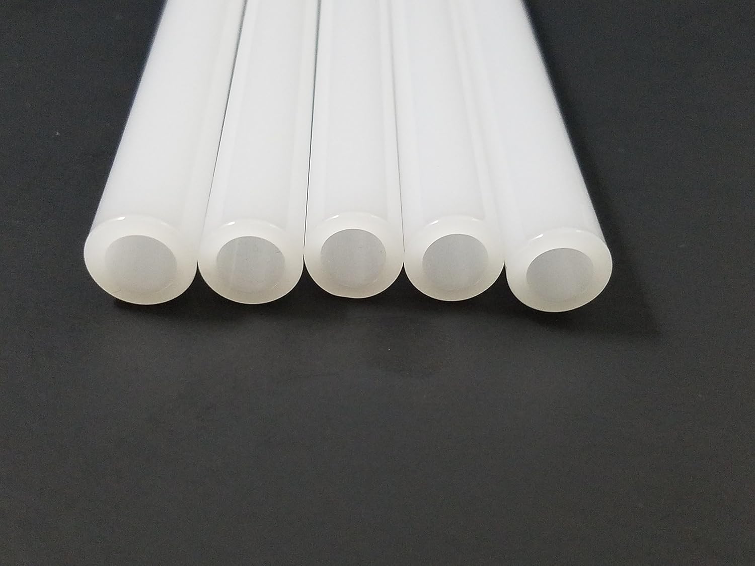 6 Inch 12mm OD Jade White Borosilicate Glass Tubing 25 Pieces COE 33