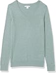 Amazon Essentials Chandail V-Neck à manches longues à manches courtes pour femmes Classic-Fit (Disponible en Plus Taille)