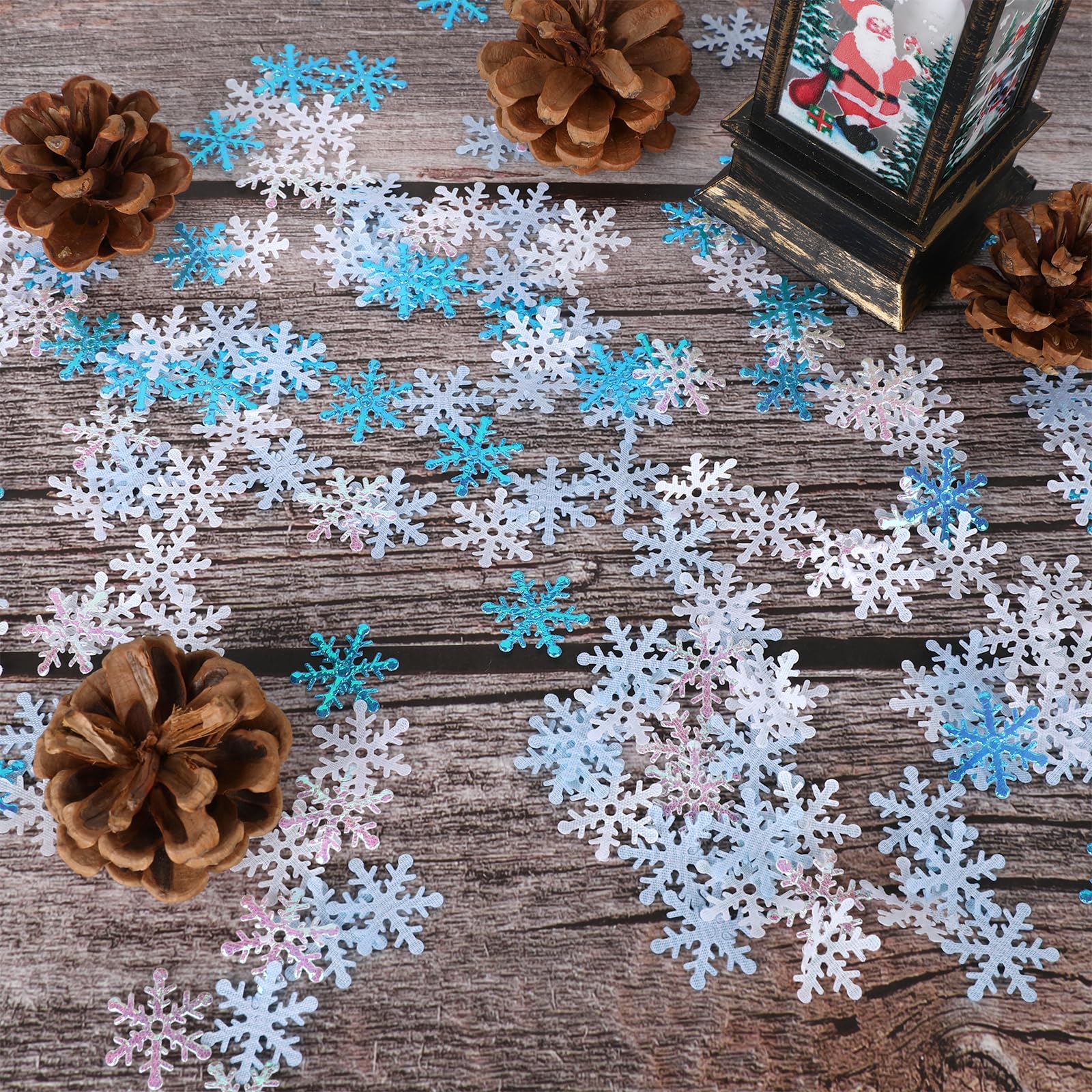1000 Stück Schneeflocken-Konfetti – Glitzernde Deko Für Weihnachten, Hochzeit, Party & Mehr