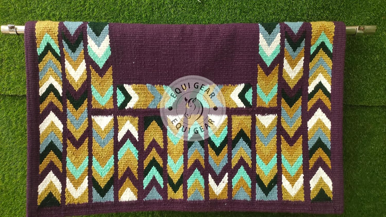 Horse Western Ranch Saddle Blanket/New Zealand Wool Western Saddle Blanket Top Wool Pad Sensor Flex (Customization Available) N364