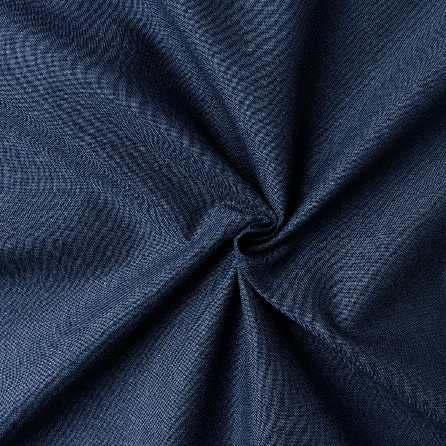 Nippon Chuko Cotton Shirting Fabric, Navy