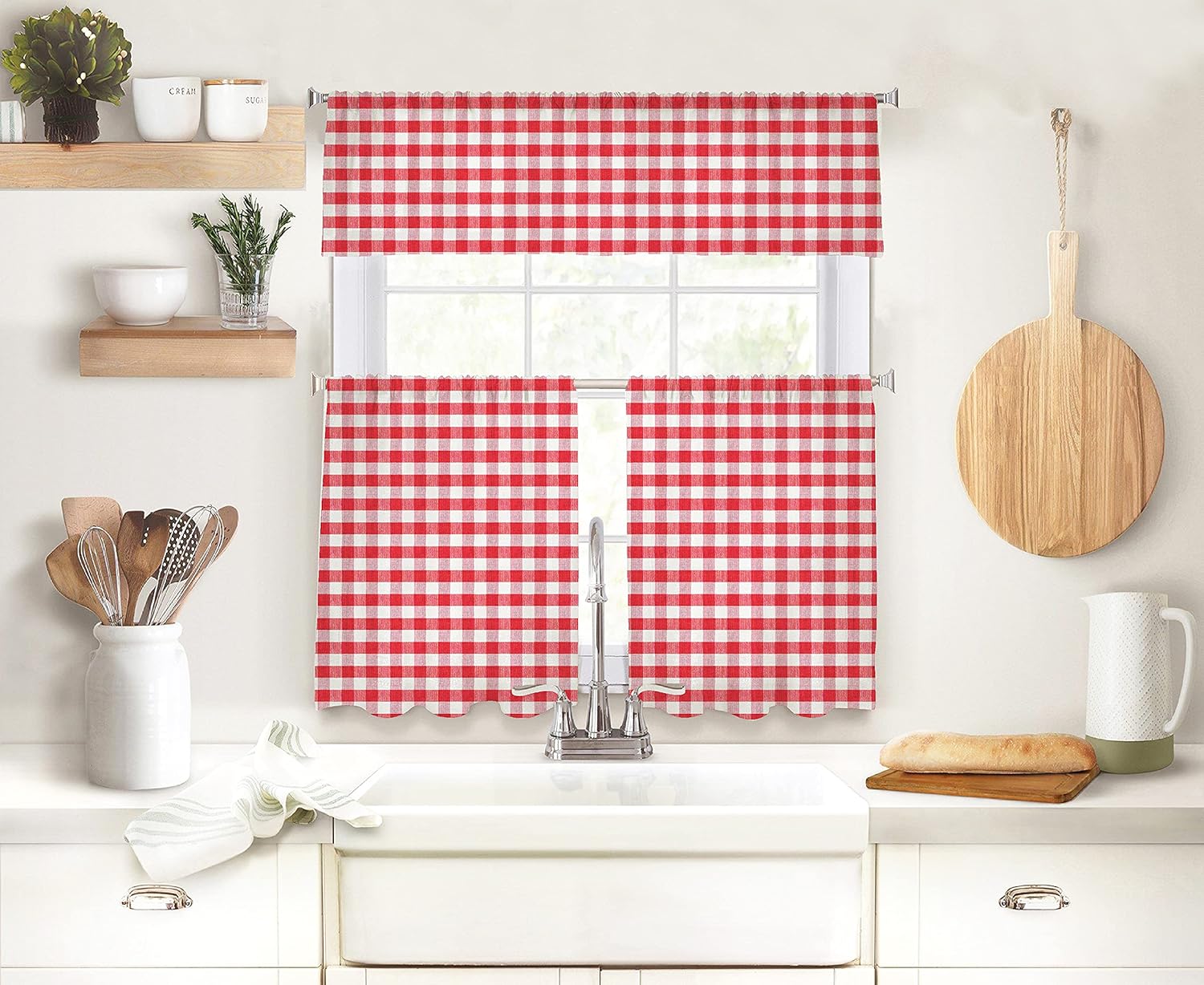 POPULAR HOME Buffalo Checkered Plaid 4 Pack Place MAT Set The Regal Touch Style Ultra Soft Cotton