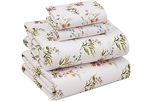 RUVANTI Crisp Sheet Set- Ivory Floral