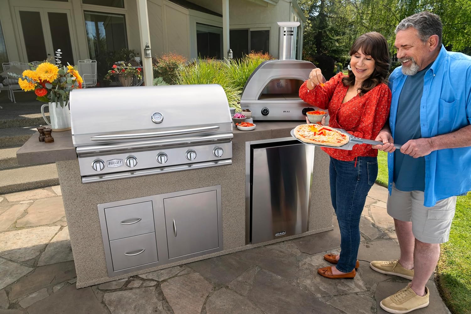 Stainless Steel Natural Gas Side Burner for Outdoor Kitchen