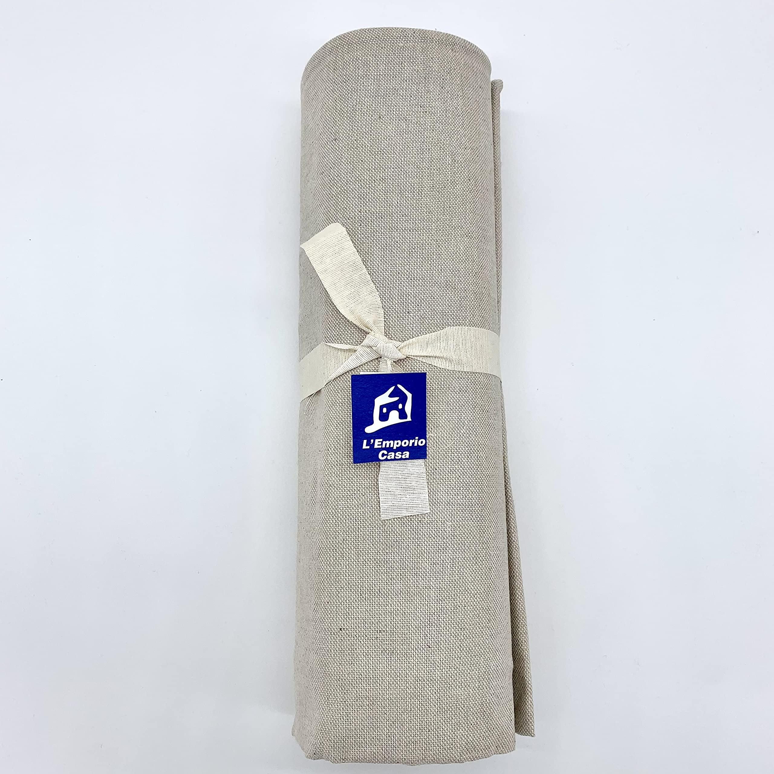 L'Emporio Casa Telo Copridivano Copriletto Tela Grossa Robusta Cotone in Panama 160X260-260x280-360x280 Misure Maxi Lenzuolo Copritutto Cotone Granfoulard Made Italy (NATURALE, 160X280)