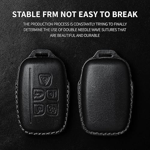 Miniatura 3 de Tukellen Compatible con Range Rover - Funda de piel para llavero con carcasa de llavero compatible con Range Rover Evoque Velar Sport Discovery