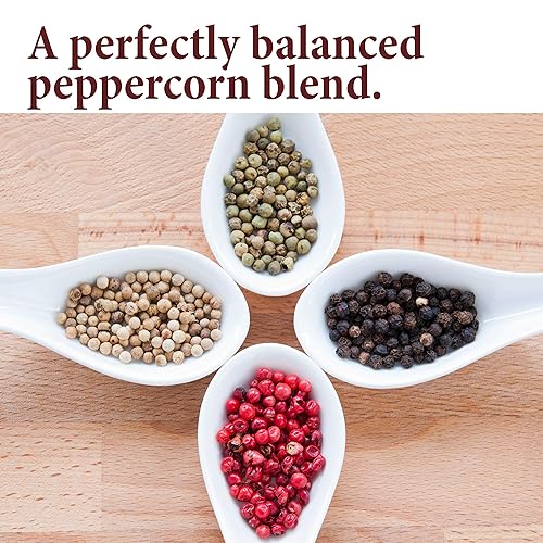 Miniatura 7 de The Spice Way Mezcla de sésamo negro, semillas de nigella y pimienta arcoíris, 8 onzas cada una