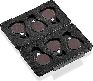 TIK PIK 6個パック ギターピック アコースティック&ベースギター用 | シャークタンクで見られるように | ブラック シンゲージ