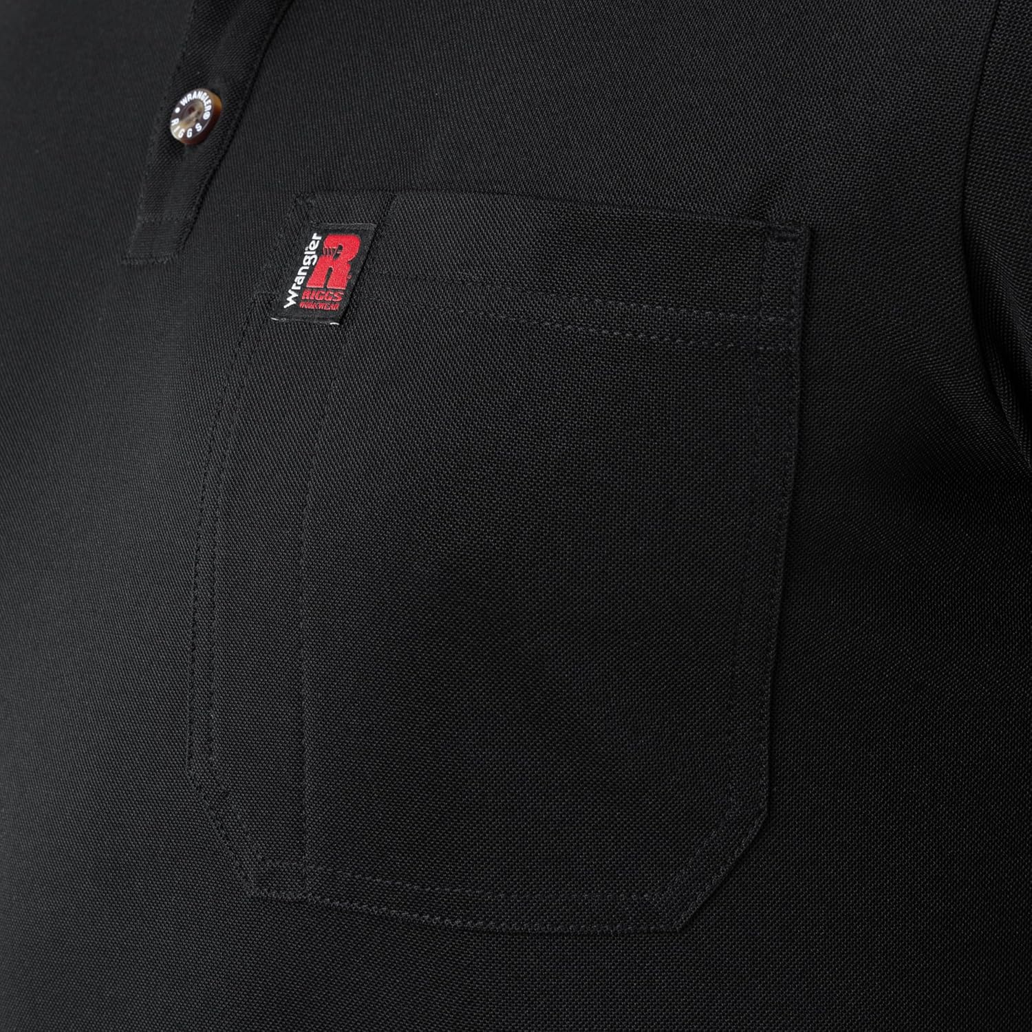 Wrangler Riggs Workwear Mens Short Sleeve Performance Pocket Polo - Image 4