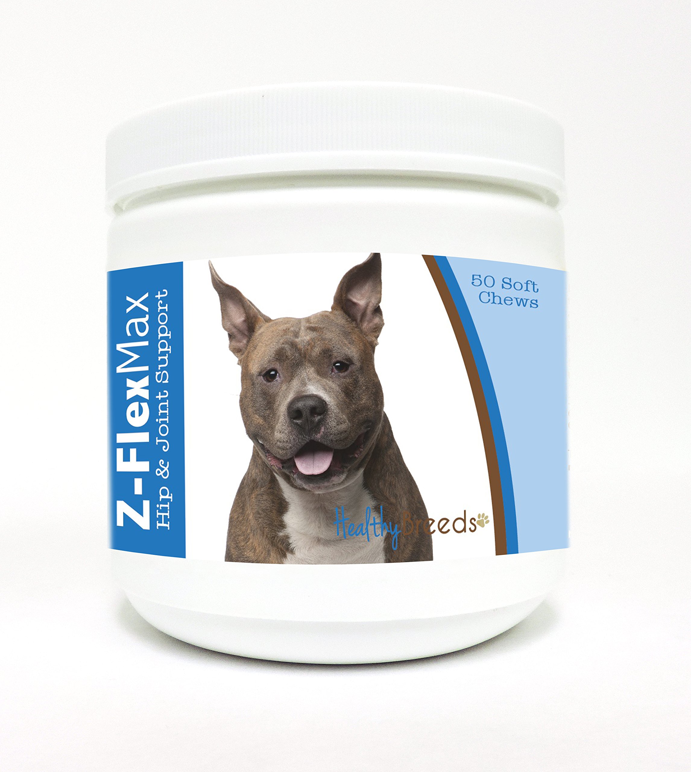 Healthy Breeds American Staffordshire Terrier Z-Flex Max Hip and Joint Soft Chews 50 Count 50 Ct American Staffordshire Terrier
