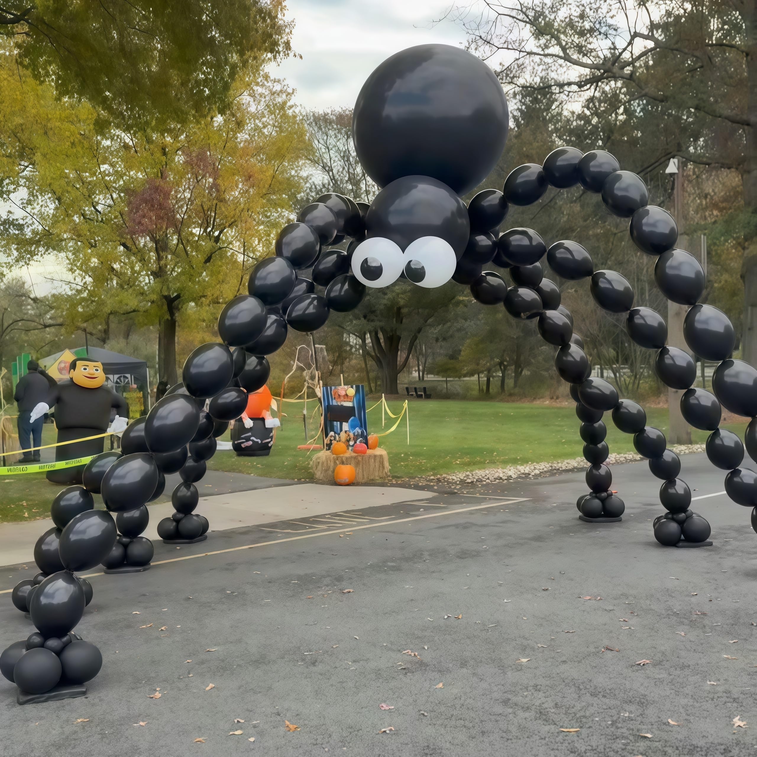 Black Halloween Spider Linking Balloon Set for Halloween Party Decorations โ image 1