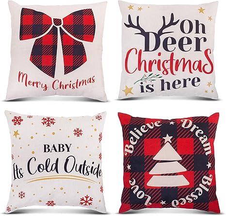 christmas throw pillows amazon