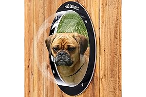 H&B Luxuries Dog Fence Window, 12.5 Inches Dome Peek Bubble Window for...