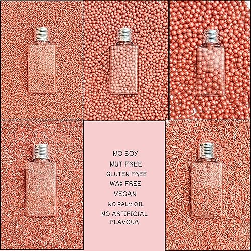 Miniatura 39 de Confect Orange Sprinkles - Mezcla comestible de espolvorear para Halloween Paquete surtido de 5 con grageas naranjas, jimmies y azúcar espumoso