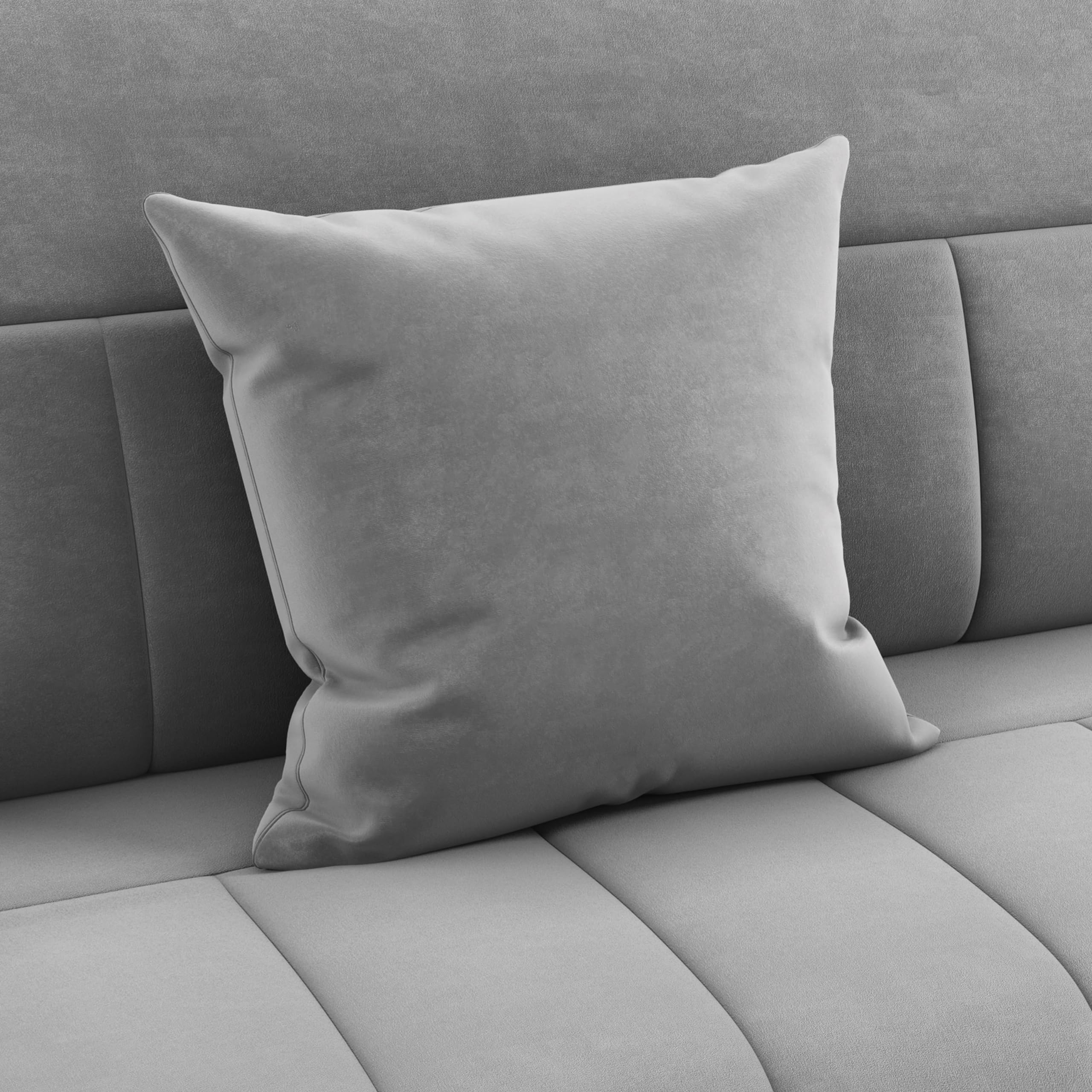 Yaheetech Sofá de 2 Plazas con Reposabrazos, Sofá de Tela de Terciopelo con Cojines Muy Cómodos, Soporta 272kg, para Salón, Dormitorof o Apartamento Pequeño, Gris Claro