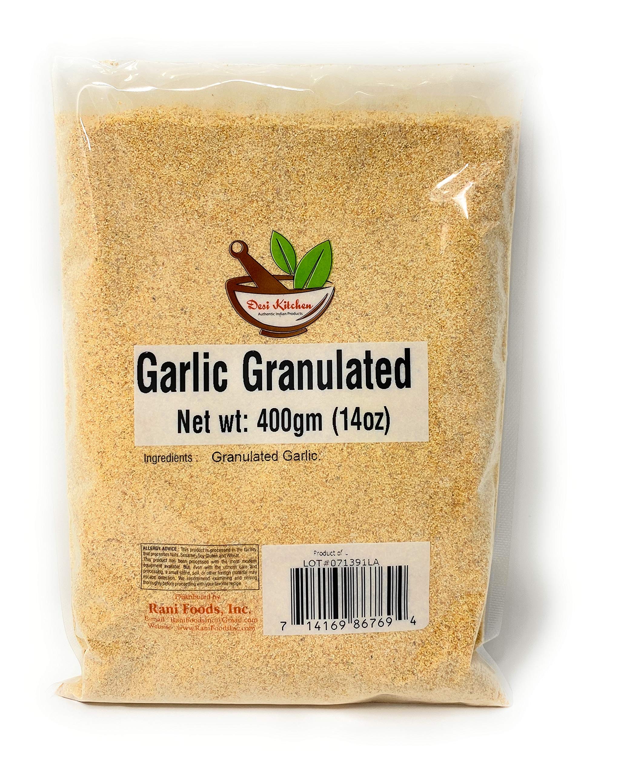 Desi Kitchen Granulated Garlic By Rani Foods Inc 400gm (14oz)