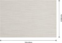 Vista 9 de Leetaltree - Juego de 4 manteles individuales, resistentes al calor, antideslizantes, para mesa de comedor, lavables, duraderos, tejido de PVC Beige