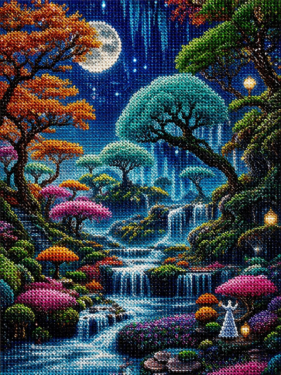 5D Diamond Painting Kit for Adults, Tree DIY Diamond Art Kit 30x40 cm, Full Drill Crystal Rhinestone Embroidery Canvas Painting with Complete Tools for Home Wall Decor, Stress Relief & Creative Gift-picture-24