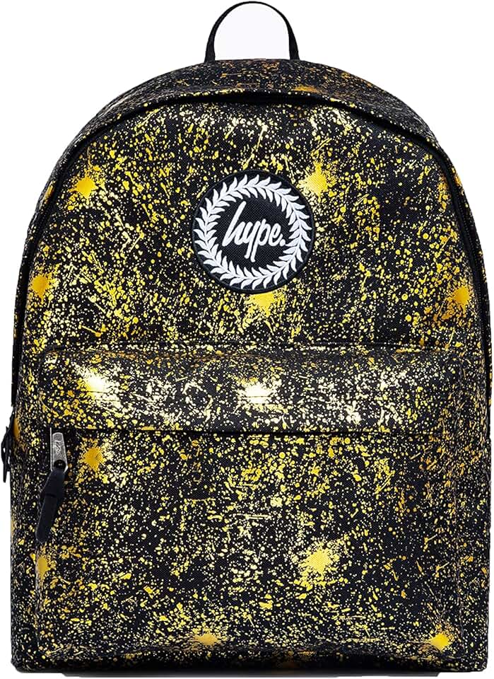 Amazon.co.uk Black and Gold Backpack