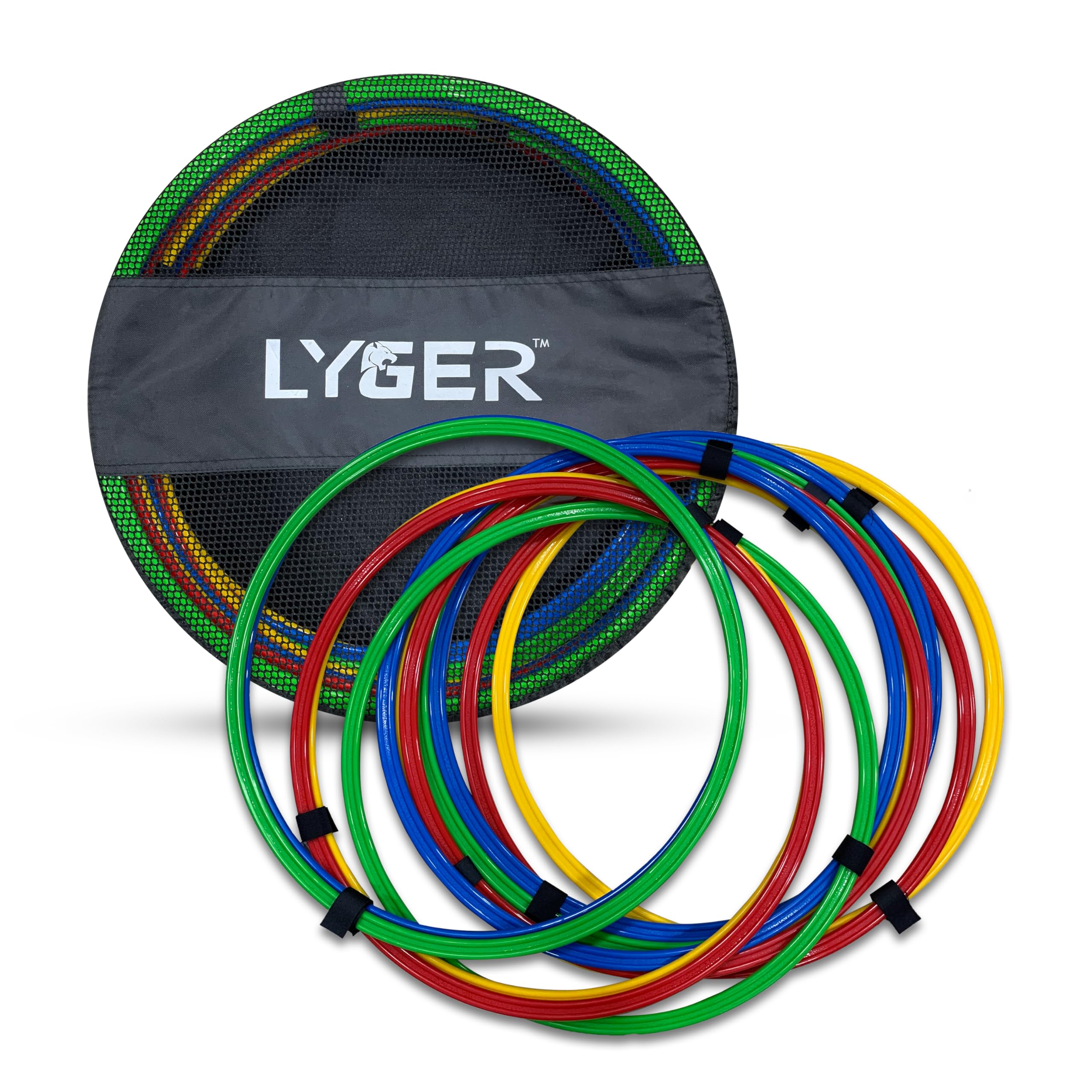 LYGER 16inch Agility Rings for Speed and Agility Training Rings Exercise- 12pc Speed Ladder (Multicolor) (B0CMXTTGNX) Amazon Price History, Amazon Price Tracker