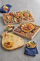 Vista 3 de Harry & David Bandeja de frutas secas y nueces, mezcla de aperitivos saludables, cesta de regalo de frutas y nueces, incluye albaricoques