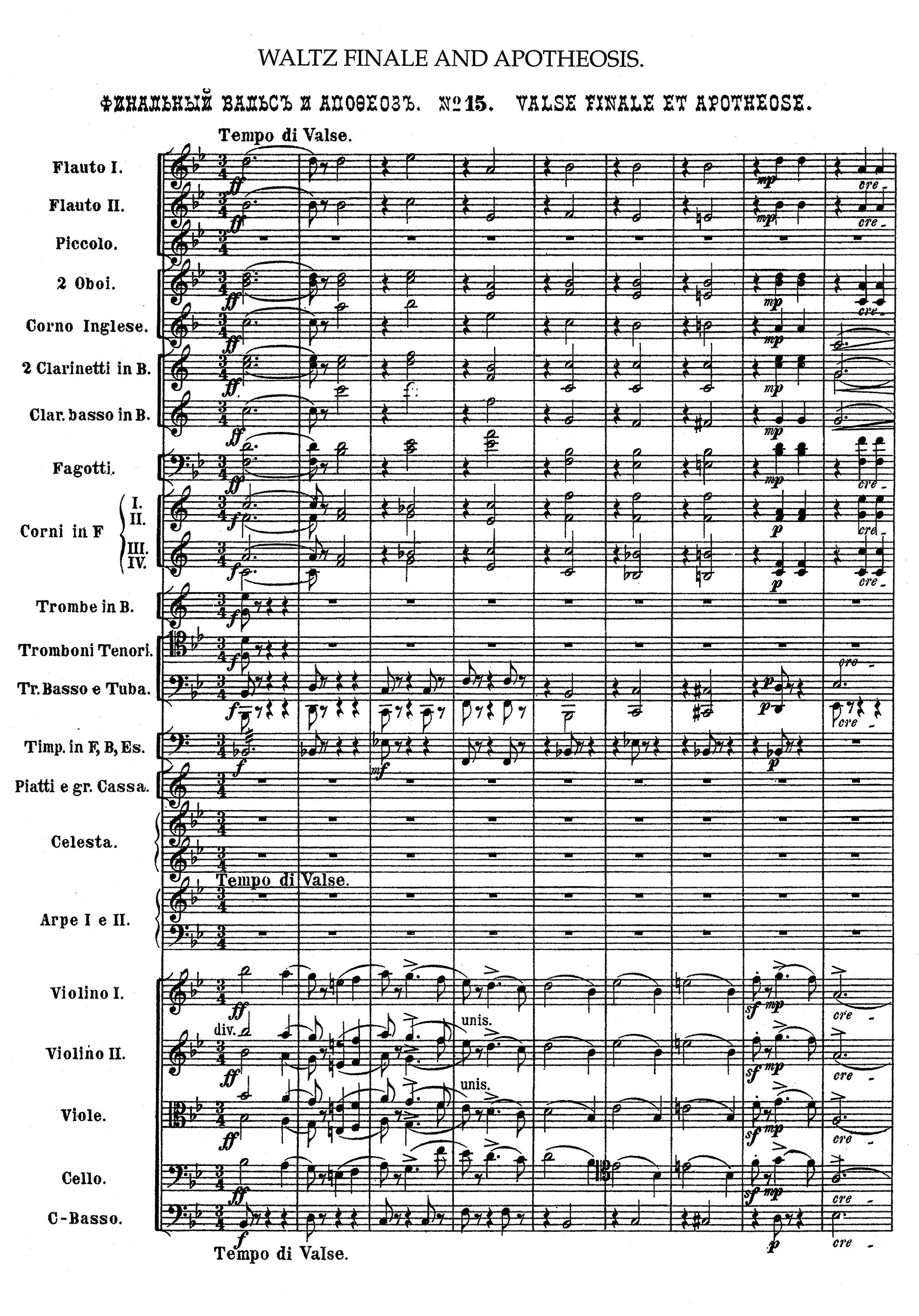 The Nutcracker. Orchester. Partitur: Complete Ballet In Full Score (Dover Music Scores)