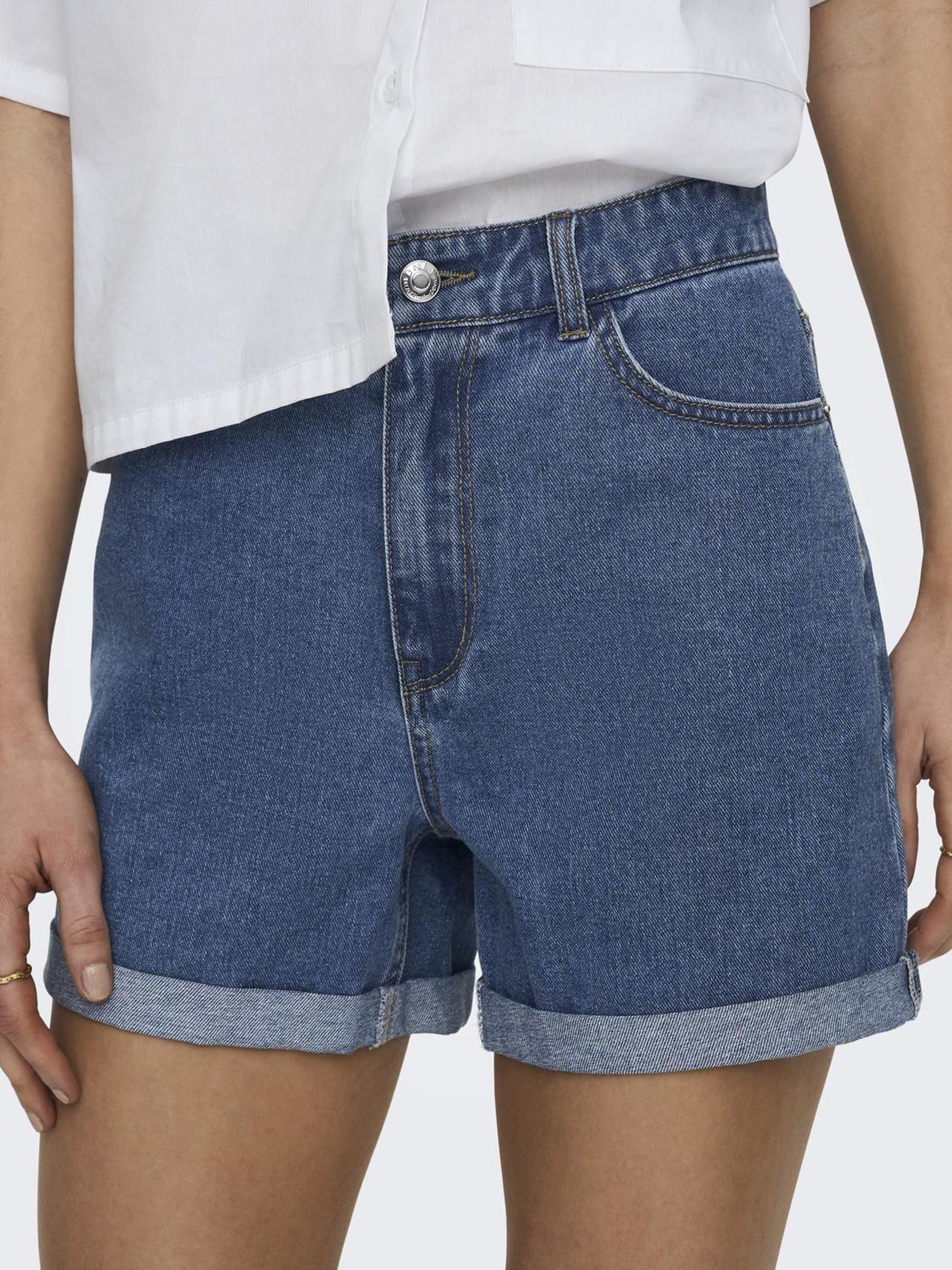 ONLY Denim Shorts ONLVEGA High Waist Regular Fit Denim Shorts