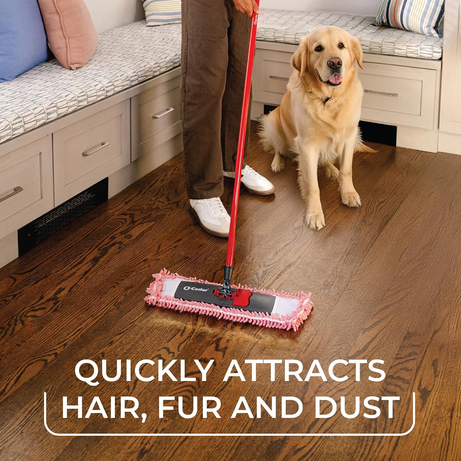 O-Cedar Pet Pro Hair & Dust Mop Refill 4/PDQ