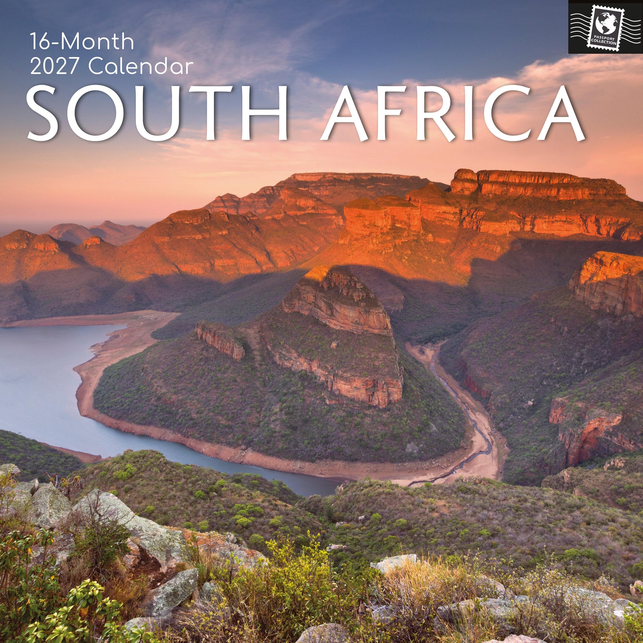 TGSC | South Africa 2026-2027 Calendar, 16-Month Square Wall Calendar (Sept 2026-Dec 2027), UK Planner with Safari Photography, Home or Office Organiser | 30 x 30 cm